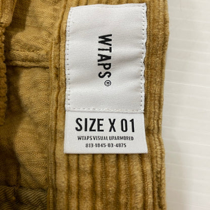 【中古品】【メンズ】 21AW TUCK 02 TROUSERS COTTON CORDUROY PANTS 212TQDT-PTM02 トラック2 トラウザー コットン コーデュロイ パンツ ボトムス 153-260422-ks-14-tei サイズ：1 カラー：ブラウン 万代Net店