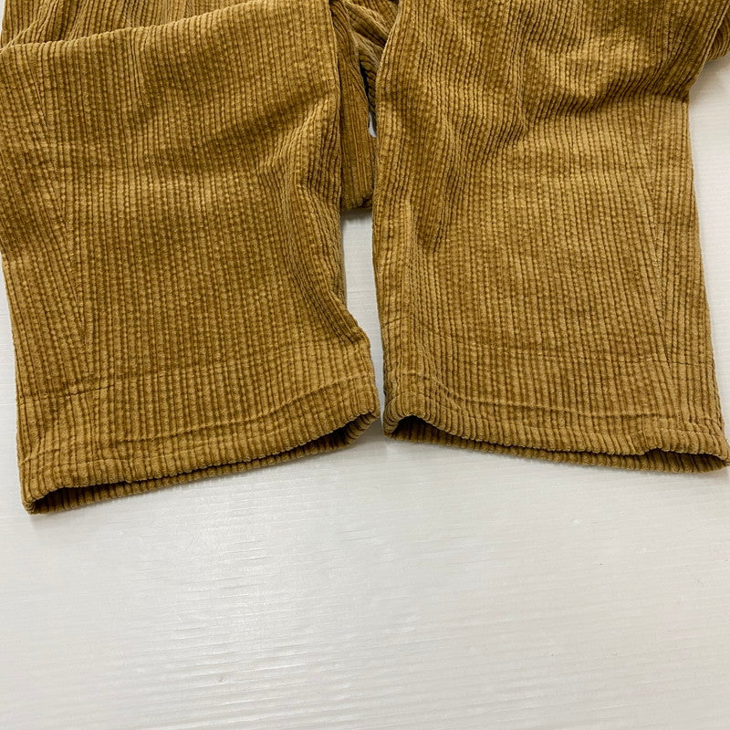 【中古品】【メンズ】 21AW TUCK 02 TROUSERS COTTON CORDUROY PANTS 212TQDT-PTM02 トラック2 トラウザー コットン コーデュロイ パンツ ボトムス 153-260422-ks-14-tei サイズ：1 カラー：ブラウン 万代Net店