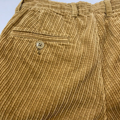 【中古品】【メンズ】 21AW TUCK 02 TROUSERS COTTON CORDUROY PANTS 212TQDT-PTM02 トラック2 トラウザー コットン コーデュロイ パンツ ボトムス 153-260422-ks-14-tei サイズ：1 カラー：ブラウン 万代Net店