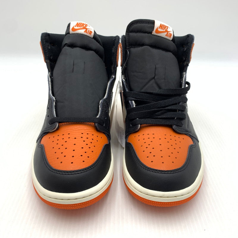 【中古品】【メンズ】 NIKE ナイキ AIR JORDAN 1 RETRO HIGH OG SHATTERED BACKBOARD DZ5485-008 エアジョーダン1 レトロ ハイ スニーカー 靴 シューズ 160-260917-ko-07-teih サイズ：27cm カラー：オレンジブラック 万代Net店