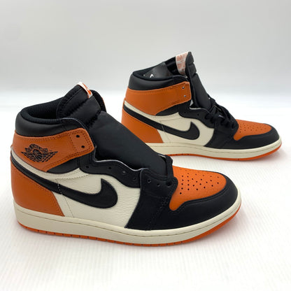 【中古品】【メンズ】 NIKE ナイキ AIR JORDAN 1 RETRO HIGH OG SHATTERED BACKBOARD DZ5485-008 エアジョーダン1 レトロ ハイ スニーカー 靴 シューズ 160-260917-ko-07-teih サイズ：27cm カラー：オレンジブラック 万代Net店