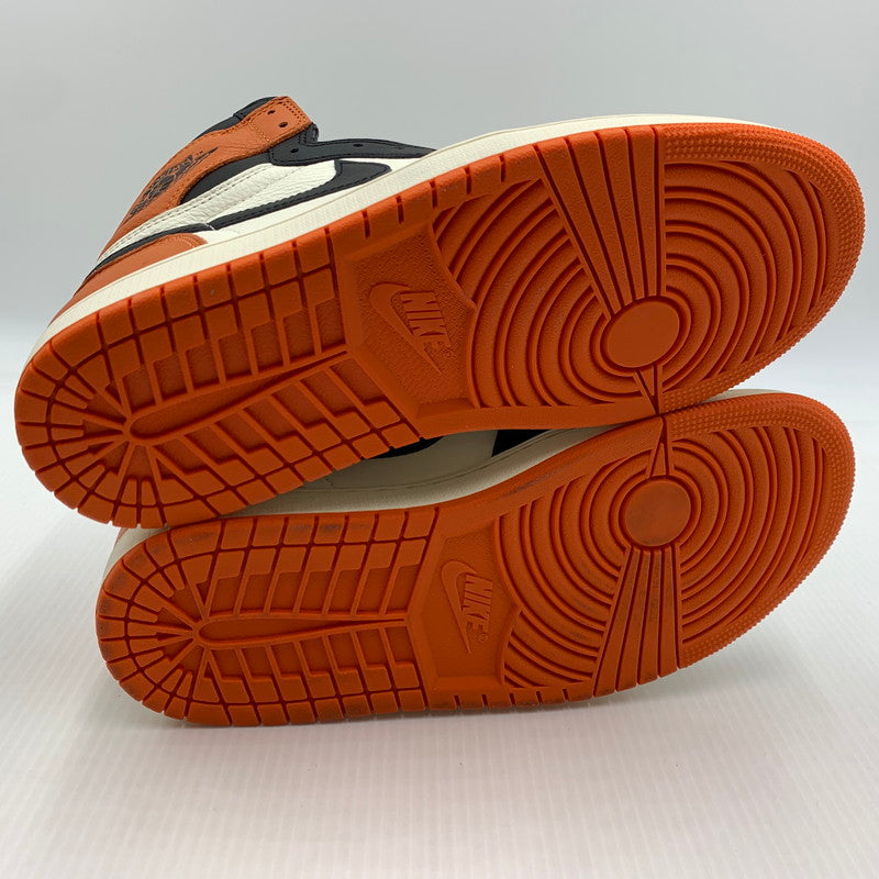 【中古品】【メンズ】 NIKE ナイキ AIR JORDAN 1 RETRO HIGH OG SHATTERED BACKBOARD DZ5485-008 エアジョーダン1 レトロ ハイ スニーカー 靴 シューズ 160-260917-ko-07-teih サイズ：27cm カラー：オレンジブラック 万代Net店