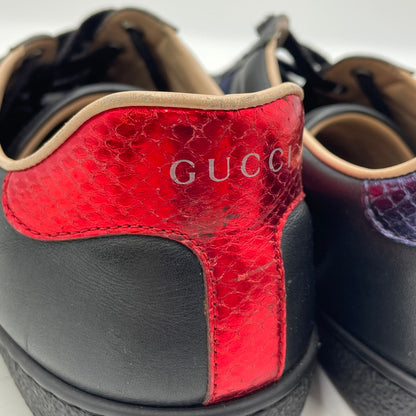 【中古品】【メンズ】 GUCCI グッチ ACE BEE SNEAKERS 429446 エース ビー スニーカー 靴 シューズ 183-260420-yo-12-tei サイズ：8 カラー：ブラック 万代Net店