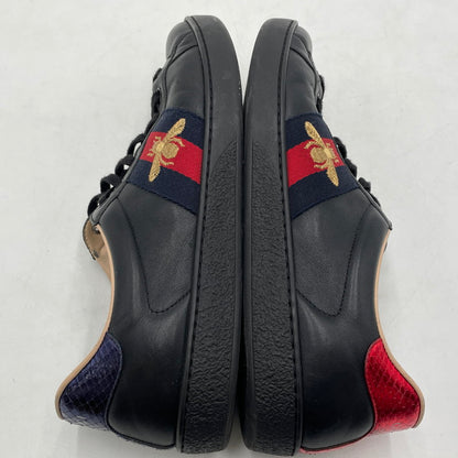 【中古品】【メンズ】 GUCCI グッチ ACE BEE SNEAKERS 429446 エース ビー スニーカー 靴 シューズ 183-260420-yo-12-tei サイズ：8 カラー：ブラック 万代Net店