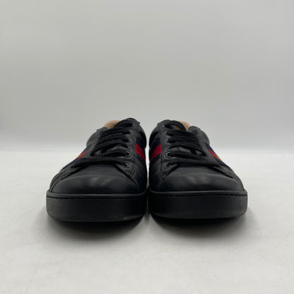 【中古品】【メンズ】 GUCCI グッチ ACE BEE SNEAKERS 429446 エース ビー スニーカー 靴 シューズ 183-260420-yo-12-tei サイズ：8 カラー：ブラック 万代Net店