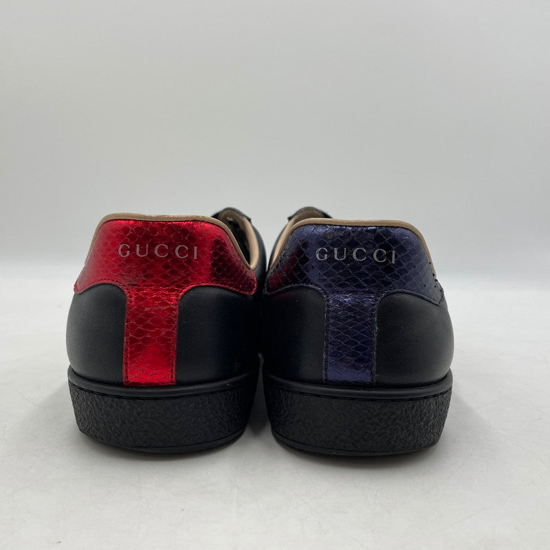 【中古品】【メンズ】 GUCCI グッチ ACE BEE SNEAKERS 429446 エース ビー スニーカー 靴 シューズ 183-260420-yo-12-tei サイズ：8 カラー：ブラック 万代Net店