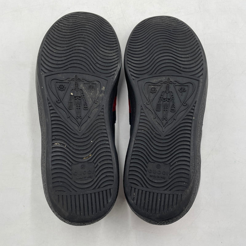 【中古品】【メンズ】 GUCCI グッチ ACE BEE SNEAKERS 429446 エース ビー スニーカー 靴 シューズ 183-260420-yo-12-tei サイズ：8 カラー：ブラック 万代Net店