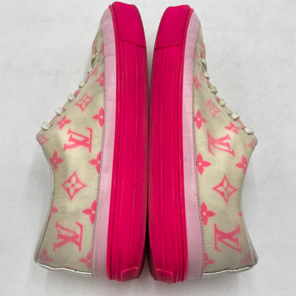 【中古品】【メンズ】 LOUIS VUITTON ルイ・ヴィトン STELLAR LINE MONOGRAM MESH SNEAKERS CL1109 ステラーライン モノグラムメッシュ スニーカー 靴 シューズ 179-260420-yo-11-tei サイズ：42 カラー：ピンク/ホワイト 万代Net店