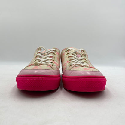 【中古品】【メンズ】 LOUIS VUITTON ルイ・ヴィトン STELLAR LINE MONOGRAM MESH SNEAKERS CL1109 ステラーライン モノグラムメッシュ スニーカー 靴 シューズ 179-260420-yo-11-tei サイズ：42 カラー：ピンク/ホワイト 万代Net店