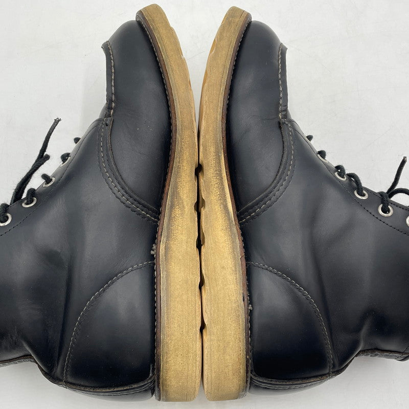 【中古品】【メンズ】 RED WING レッドウィング 6INCH CLASSIC MOC TOE BOOTS 8179 6インチ クラシック モック トゥ ブーツ 靴 シューズ 164-260420-yo-01-tei サイズ：8.5E カラー：ブラック 万代Net店