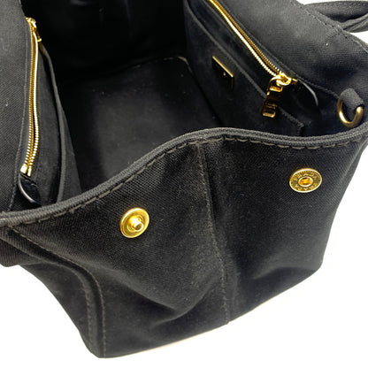 【現状渡し品】【メンズ】 PRADA プラダ カナパ M 2WAY バッグ カバン ショルダーバッグ トートバッグ 180-260606-ko-11-tei カラー：ブラック 万代Net店