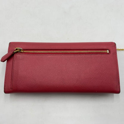 【現状渡し品】【レディース】 PRADA プラダ サフィアーノ レザー ウォレット 長財布 ロングウォレット 181-260503-ko-07-tei カラー：ピンク 万代Net店