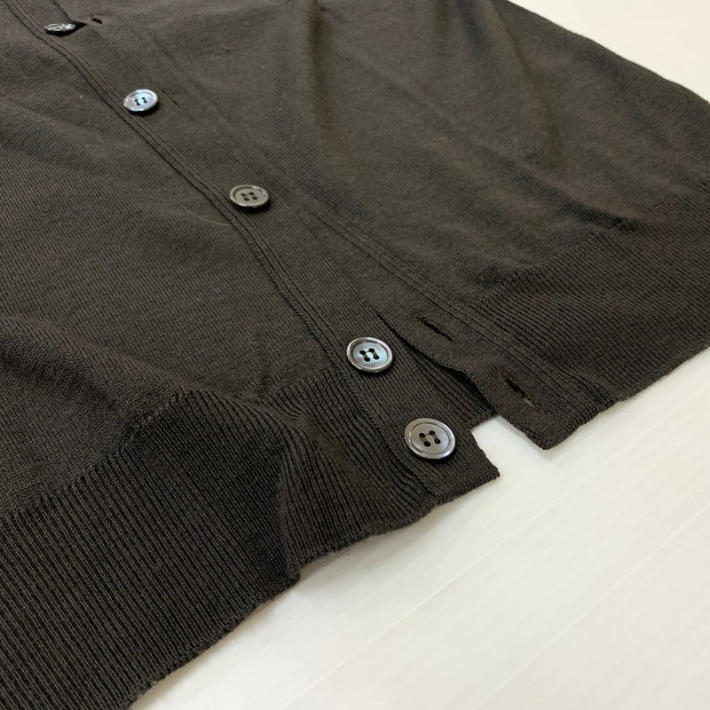 【中古品】【メンズ】 JOHN SMEDLEY ジョンスメドレー V NECK CARDIGAN ブイネック カーディガン トップス 141-260423-ko-06-tei サイズ：M カラー：ブラウン 万代Net店