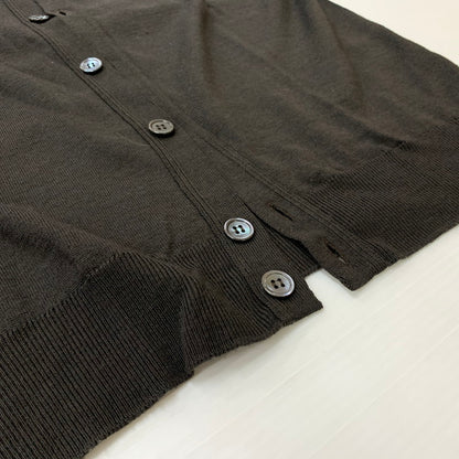 【中古品】【メンズ】 JOHN SMEDLEY ジョンスメドレー V NECK CARDIGAN ブイネック カーディガン トップス 141-260423-ko-06-tei サイズ：M カラー：ブラウン 万代Net店