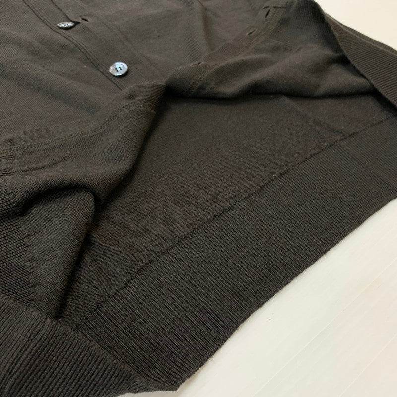 【中古品】【メンズ】 JOHN SMEDLEY ジョンスメドレー V NECK CARDIGAN ブイネック カーディガン トップス 141-260423-ko-06-tei サイズ：M カラー：ブラウン 万代Net店