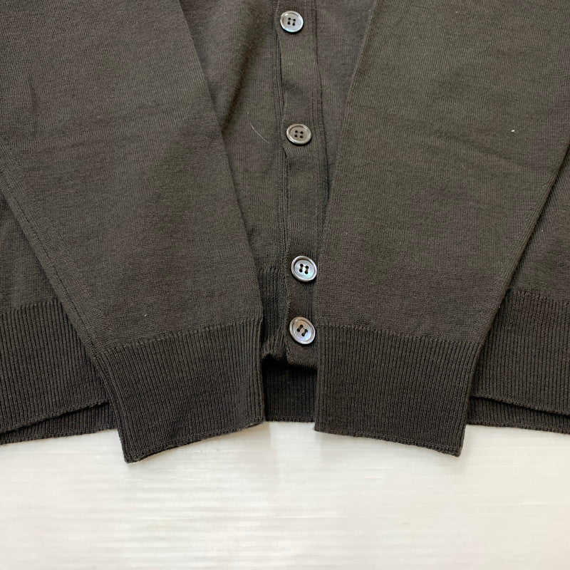 【中古品】【メンズ】 JOHN SMEDLEY ジョンスメドレー V NECK CARDIGAN ブイネック カーディガン トップス 141-260423-ko-06-tei サイズ：M カラー：ブラウン 万代Net店