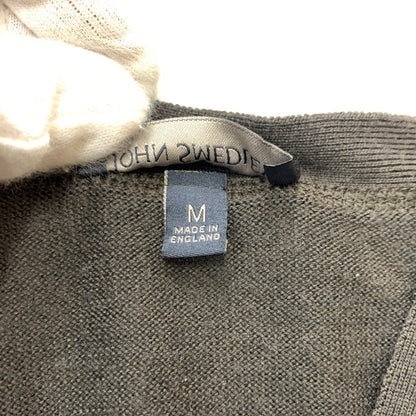 【中古品】【メンズ】 JOHN SMEDLEY ジョンスメドレー V NECK CARDIGAN ブイネック カーディガン トップス 141-260423-ko-06-tei サイズ：M カラー：ブラウン 万代Net店