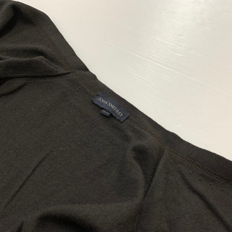 【中古品】【メンズ】 JOHN SMEDLEY ジョンスメドレー V NECK CARDIGAN ブイネック カーディガン トップス 141-260423-ko-06-tei サイズ：M カラー：ブラウン 万代Net店