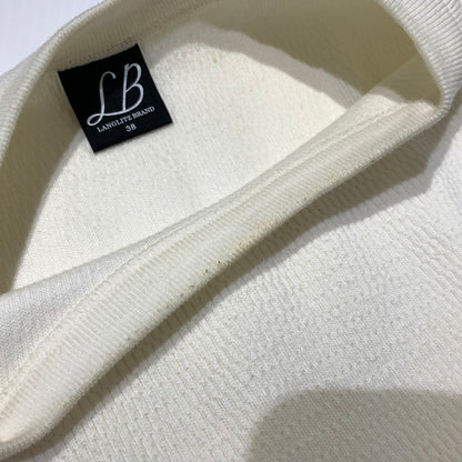 【現状渡し品】【メンズ】 LANGLITZ LEATHERS ラングリッツレザー LONG SLEEVE THERMAL T-SHIRTS ロングスリーブ サーマル Tシャツ 長袖 トップス 145-260703-yo-14-tei サイズ：38 カラー：ホワイト 万代Net店