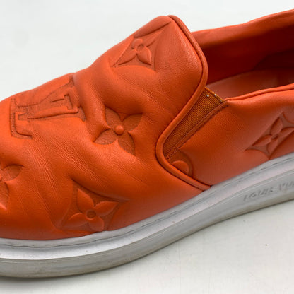 【中古品】【メンズ】 LOUIS VUITTON ルイ・ヴィトン LD0242 ビバリーヒルズライン レザー スリッポン 靴 179-260522-ko-02-tei サイズ：7.5 カラー：オレンジ 万代Net店