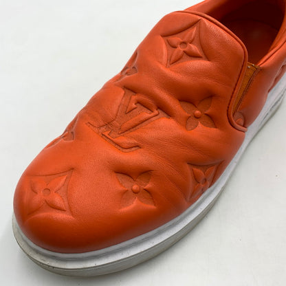 【中古品】【メンズ】 LOUIS VUITTON ルイ・ヴィトン LD0242 ビバリーヒルズライン レザー スリッポン 靴 179-260522-ko-02-tei サイズ：7.5 カラー：オレンジ 万代Net店