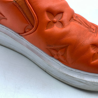 【中古品】【メンズ】 LOUIS VUITTON ルイ・ヴィトン LD0242 ビバリーヒルズライン レザー スリッポン 靴 179-260522-ko-02-tei サイズ：7.5 カラー：オレンジ 万代Net店