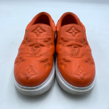 【中古品】【メンズ】 LOUIS VUITTON ルイ・ヴィトン LD0242 ビバリーヒルズライン レザー スリッポン 靴 179-260522-ko-02-tei サイズ：7.5 カラー：オレンジ 万代Net店