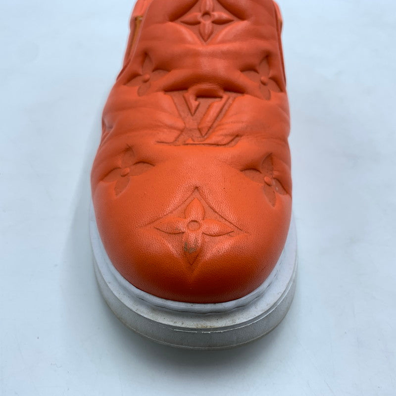 【中古品】【メンズ】 LOUIS VUITTON ルイ・ヴィトン LD0242 ビバリーヒルズライン レザー スリッポン 靴 179-260522-ko-02-tei サイズ：7.5 カラー：オレンジ 万代Net店