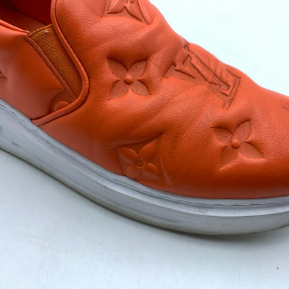 【中古品】【メンズ】 LOUIS VUITTON ルイ・ヴィトン LD0242 ビバリーヒルズライン レザー スリッポン 靴 179-260522-ko-02-tei サイズ：7.5 カラー：オレンジ 万代Net店