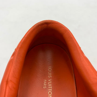 【中古品】【メンズ】 LOUIS VUITTON ルイ・ヴィトン LD0242 ビバリーヒルズライン レザー スリッポン 靴 179-260522-ko-02-tei サイズ：7.5 カラー：オレンジ 万代Net店