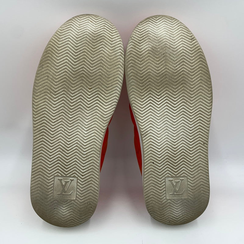【中古品】【メンズ】 LOUIS VUITTON ルイ・ヴィトン LD0242 ビバリーヒルズライン レザー スリッポン 靴 179-260522-ko-02-tei サイズ：7.5 カラー：オレンジ 万代Net店