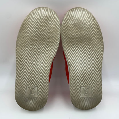 【中古品】【メンズ】 LOUIS VUITTON ルイ・ヴィトン LD0242 ビバリーヒルズライン レザー スリッポン 靴 179-260522-ko-02-tei サイズ：7.5 カラー：オレンジ 万代Net店