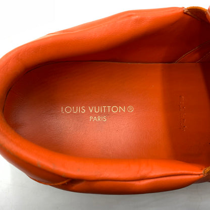 【中古品】【メンズ】 LOUIS VUITTON ルイ・ヴィトン LD0242 ビバリーヒルズライン レザー スリッポン 靴 179-260522-ko-02-tei サイズ：7.5 カラー：オレンジ 万代Net店
