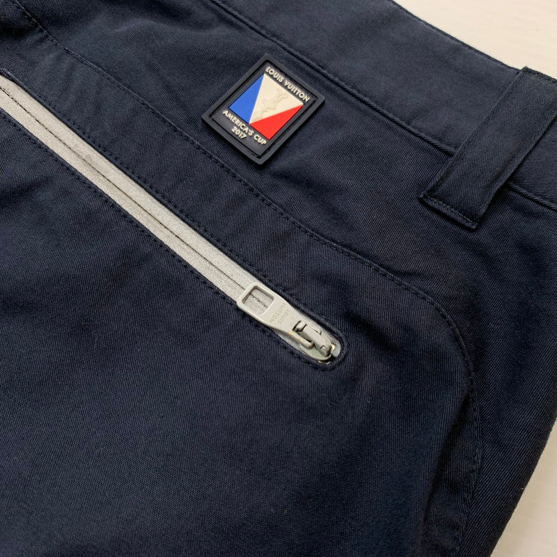 【中古品】【メンズ】 LOUIS VUITTON ルイ・ヴィトン AMERICA'S CUP 2017 SHORT PANTS アメリカ カップ ショートパンツ ボトムス ハーフパンツ 179-260423-ko-15-tei サイズ：40 カラー：ネイビー 万代Net店