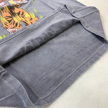 【現状渡し品】【メンズ】 DRAGON BALL Z ドラゴンボールゼット 00's SUPER SAIYAN SON GOKU S/S TEE スーパーサイヤ人 孫悟空 ショートスリーブ Tシャツ トップス 半袖 145-260423-ko-02-tei サイズ：M カラー：グレー 万代Net店