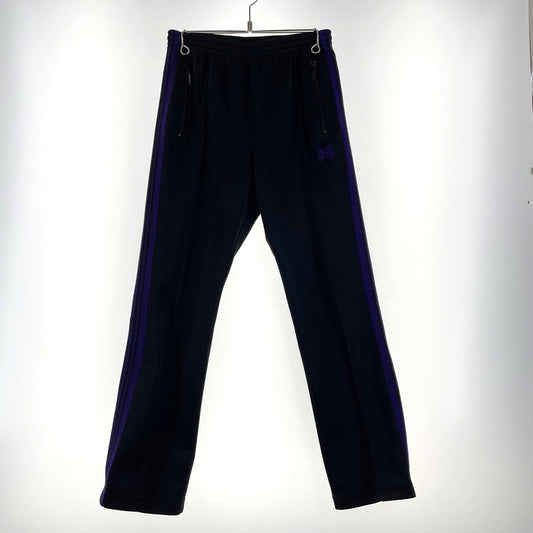 【中古品】【メンズ】 NEEDLES ニードルス 19AW NARROW TRACK PANT-POLY SMOOTH FK194 ナロー トラックパンツ ボトムス 151-260423-yo-16-tei サイズ：XS カラー：ブラック/パープル 万代Net店