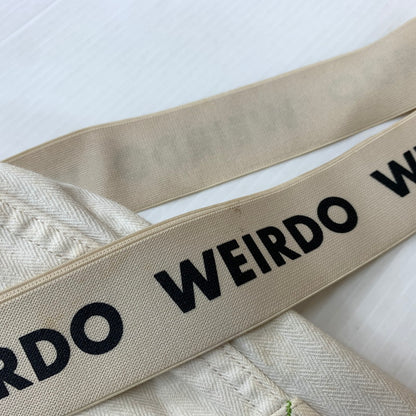 【現状渡し品】【メンズ】 WEIRDO ウィアード MANIA BIG PANTS WRD-15-AW-11 マニア ビッグパンツ ボトムス ワークパンツ サスペンダー 156-260423-ko-09-tei サイズ：M カラー：ホワイト 万代Net店