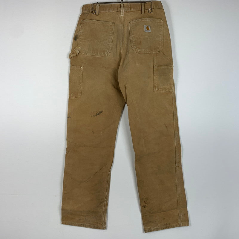 【現状渡し品】【メンズ】 CARHARTT カーハート 00's DOUBLE KNEE PANTS MADE IN USA B01 2000年代 ダブルニーパンツ ボトムス ワークパンツ USA製 156-260423-ko-10-fuzh サイズ：32×34 カラー：ベージュ 万代Net店