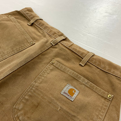 【現状渡し品】【メンズ】 CARHARTT カーハート 00's DOUBLE KNEE PANTS MADE IN USA B01 2000年代 ダブルニーパンツ ボトムス ワークパンツ USA製 156-260423-ko-10-fuzh サイズ：32×34 カラー：ベージュ 万代Net店
