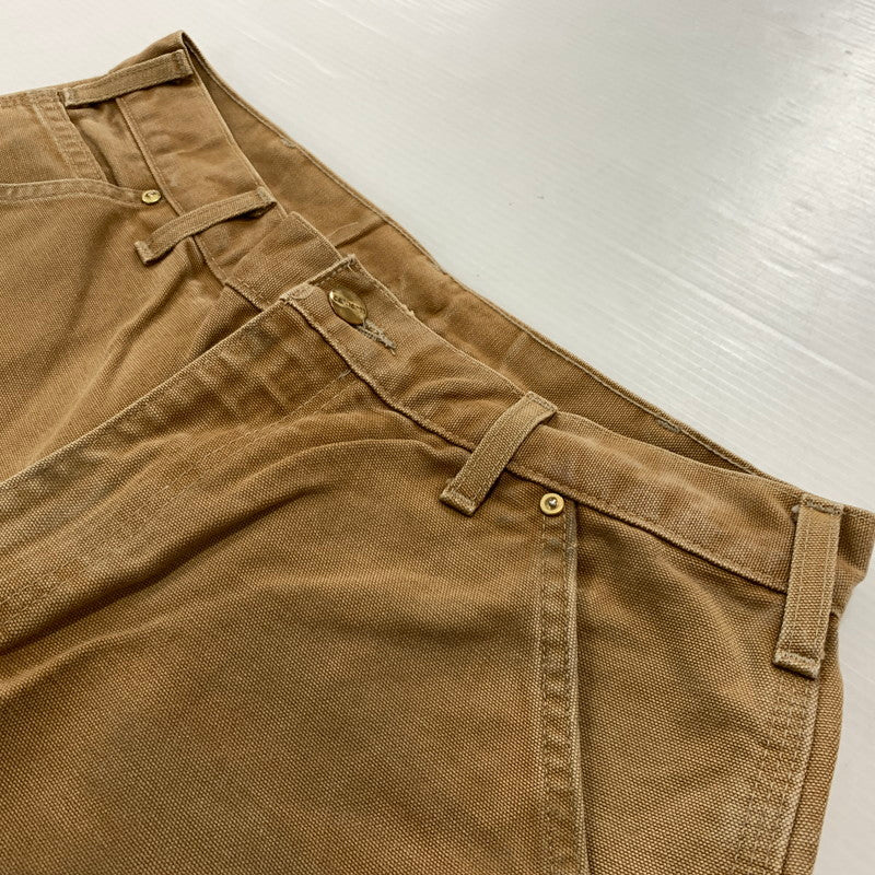 【現状渡し品】【メンズ】 CARHARTT カーハート 00's DOUBLE KNEE PANTS MADE IN USA B01 2000年代 ダブルニーパンツ ボトムス ワークパンツ USA製 156-260423-ko-10-fuzh サイズ：32×34 カラー：ベージュ 万代Net店