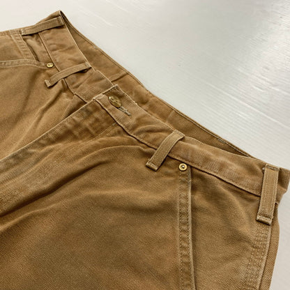 【現状渡し品】【メンズ】 CARHARTT カーハート 00's DOUBLE KNEE PANTS MADE IN USA B01 2000年代 ダブルニーパンツ ボトムス ワークパンツ USA製 156-260423-ko-10-fuzh サイズ：32×34 カラー：ベージュ 万代Net店