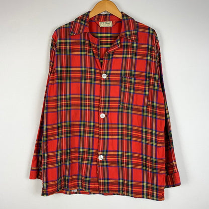 【現状渡し品】【メンズ】 L.L.BEAN エルエルビーン 80's FLANNEL SHIRT VINTAGE 80年代 フランネル シャツ トップス ネルシャツ ヴィンテージ 144-260423-ko-07-tei サイズ：不明 カラー：レッド 万代Net店