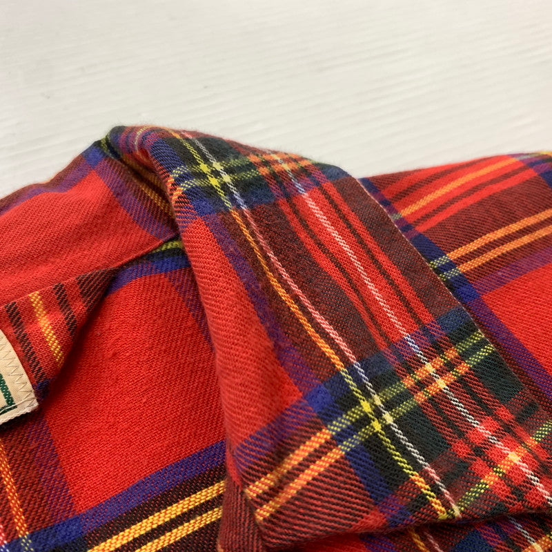 【現状渡し品】【メンズ】 L.L.BEAN エルエルビーン 80's FLANNEL SHIRT VINTAGE 80年代 フランネル シャツ トップス ネルシャツ ヴィンテージ 144-260423-ko-07-tei サイズ：不明 カラー：レッド 万代Net店