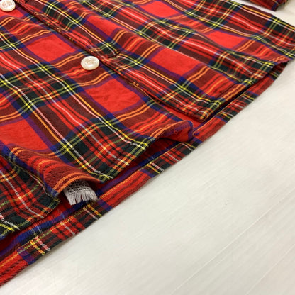 【現状渡し品】【メンズ】 L.L.BEAN エルエルビーン 80's FLANNEL SHIRT VINTAGE 80年代 フランネル シャツ トップス ネルシャツ ヴィンテージ 144-260423-ko-07-tei サイズ：不明 カラー：レッド 万代Net店