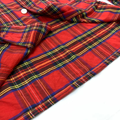 【現状渡し品】【メンズ】 L.L.BEAN エルエルビーン 80's FLANNEL SHIRT VINTAGE 80年代 フランネル シャツ トップス ネルシャツ ヴィンテージ 144-260423-ko-07-tei サイズ：不明 カラー：レッド 万代Net店