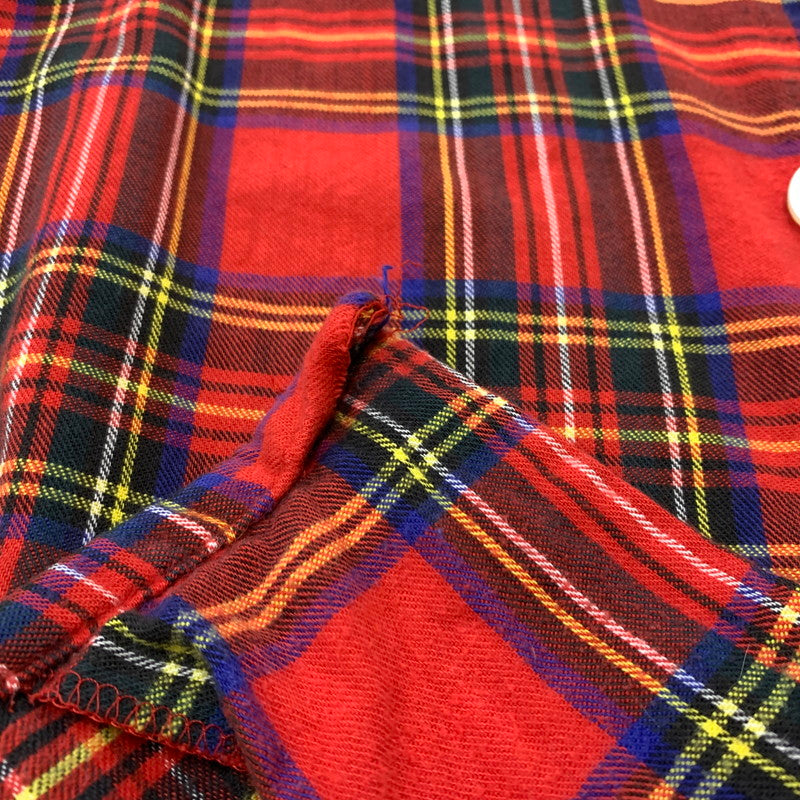 【現状渡し品】【メンズ】 L.L.BEAN エルエルビーン 80's FLANNEL SHIRT VINTAGE 80年代 フランネル シャツ トップス ネルシャツ ヴィンテージ 144-260423-ko-07-tei サイズ：不明 カラー：レッド 万代Net店