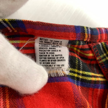 【現状渡し品】【メンズ】 L.L.BEAN エルエルビーン 80's FLANNEL SHIRT VINTAGE 80年代 フランネル シャツ トップス ネルシャツ ヴィンテージ 144-260423-ko-07-tei サイズ：不明 カラー：レッド 万代Net店