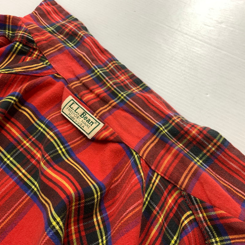 【現状渡し品】【メンズ】 L.L.BEAN エルエルビーン 80's FLANNEL SHIRT VINTAGE 80年代 フランネル シャツ トップス ネルシャツ ヴィンテージ 144-260423-ko-07-tei サイズ：不明 カラー：レッド 万代Net店