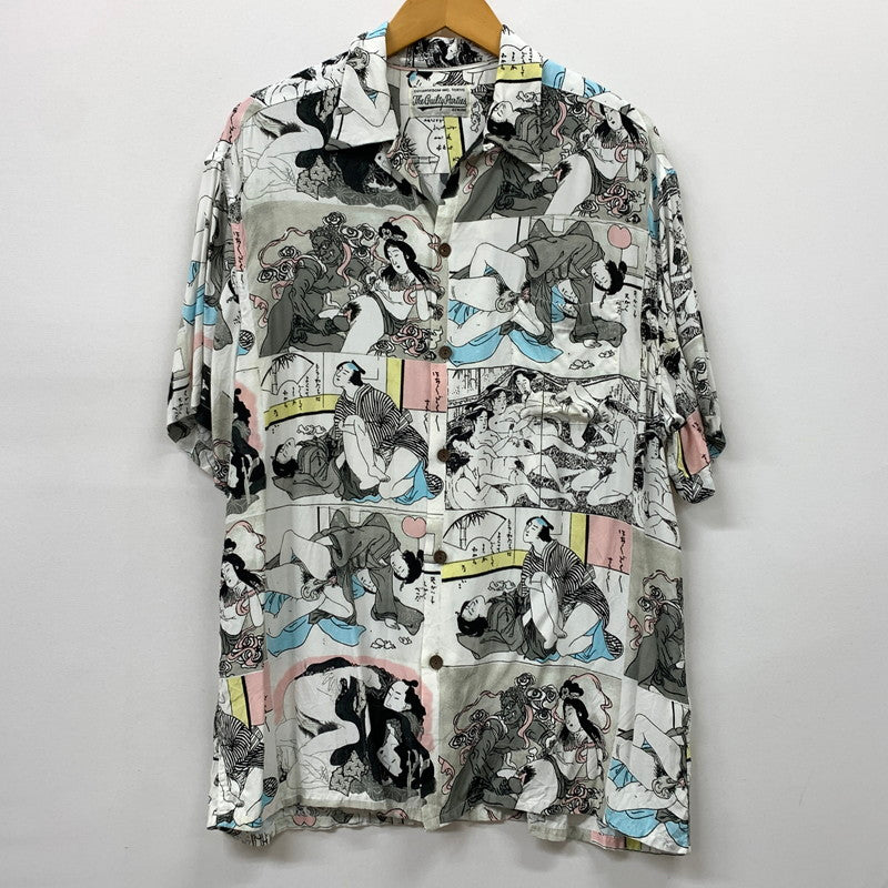 【中古品】【メンズ】 WACKO MARIA ワコマリア RAYON S/S SHIRT レーヨン ショートスリーブ シャツ トップス 半袖 春画浮世絵 和柄 140-260423-ko-08-tei サイズ：XL カラー：総柄 万代Net店