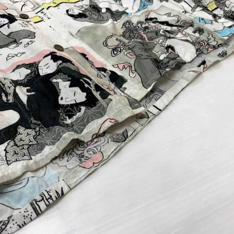 【中古品】【メンズ】 WACKO MARIA ワコマリア RAYON S/S SHIRT レーヨン ショートスリーブ シャツ トップス 半袖 春画浮世絵 和柄 140-260423-ko-08-tei サイズ：XL カラー：総柄 万代Net店